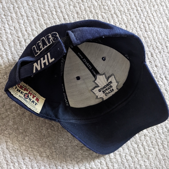 NHL Zephyr Toronto Maple Leafs wool blend navy baseball cap hat - Picture 3 of 4
